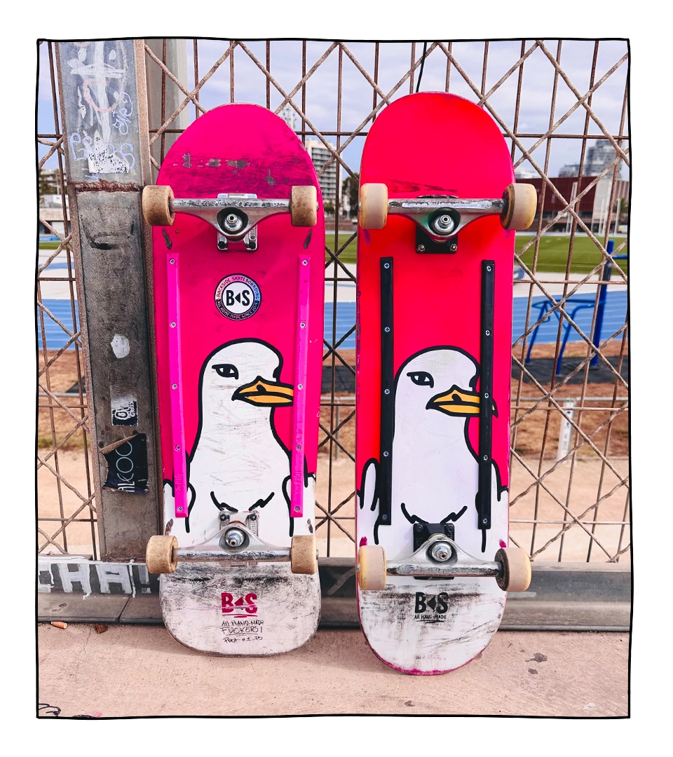 BS Double flick magenta fish shape popsicle