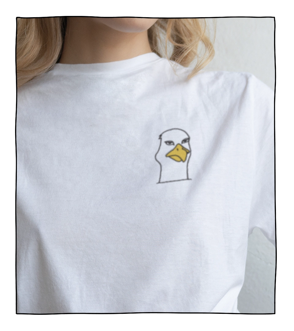 BS seagull face model 2 tee