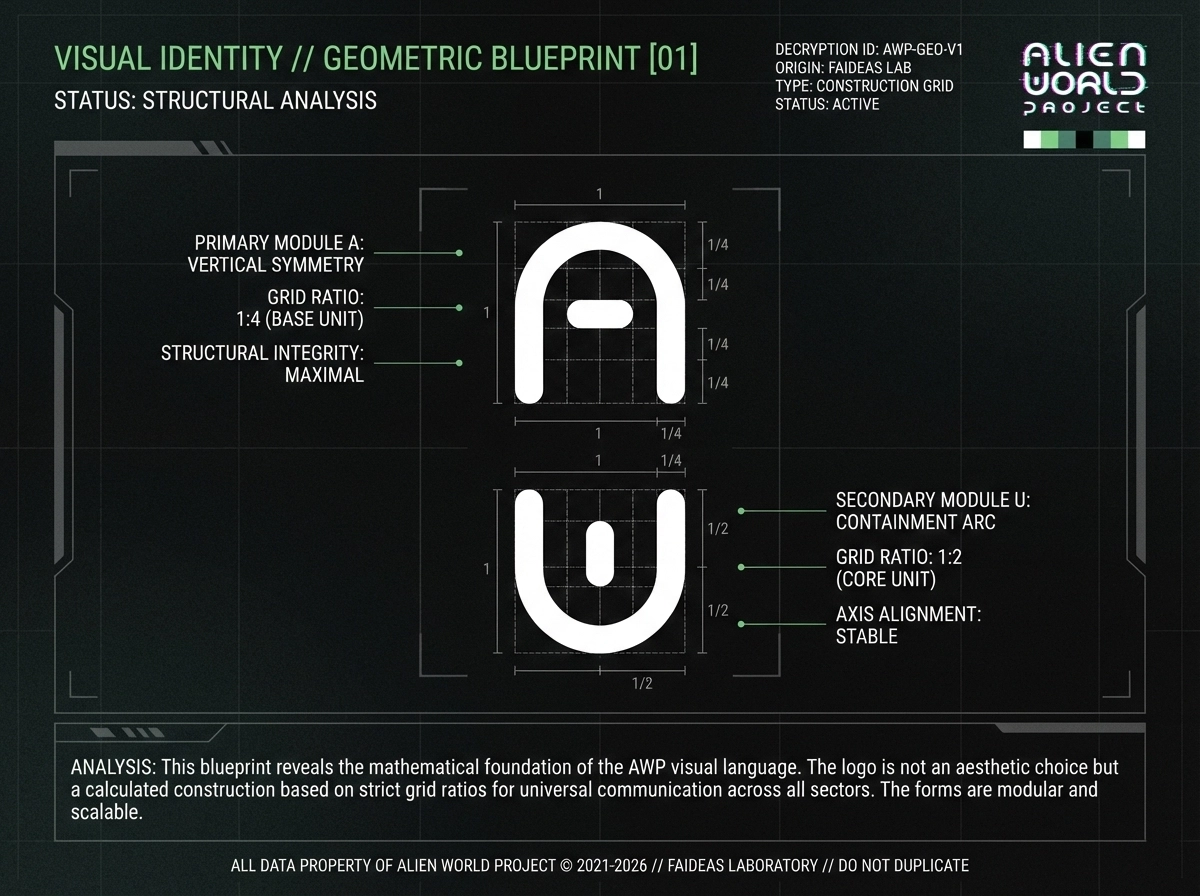 AWP logo geometric study faideas
