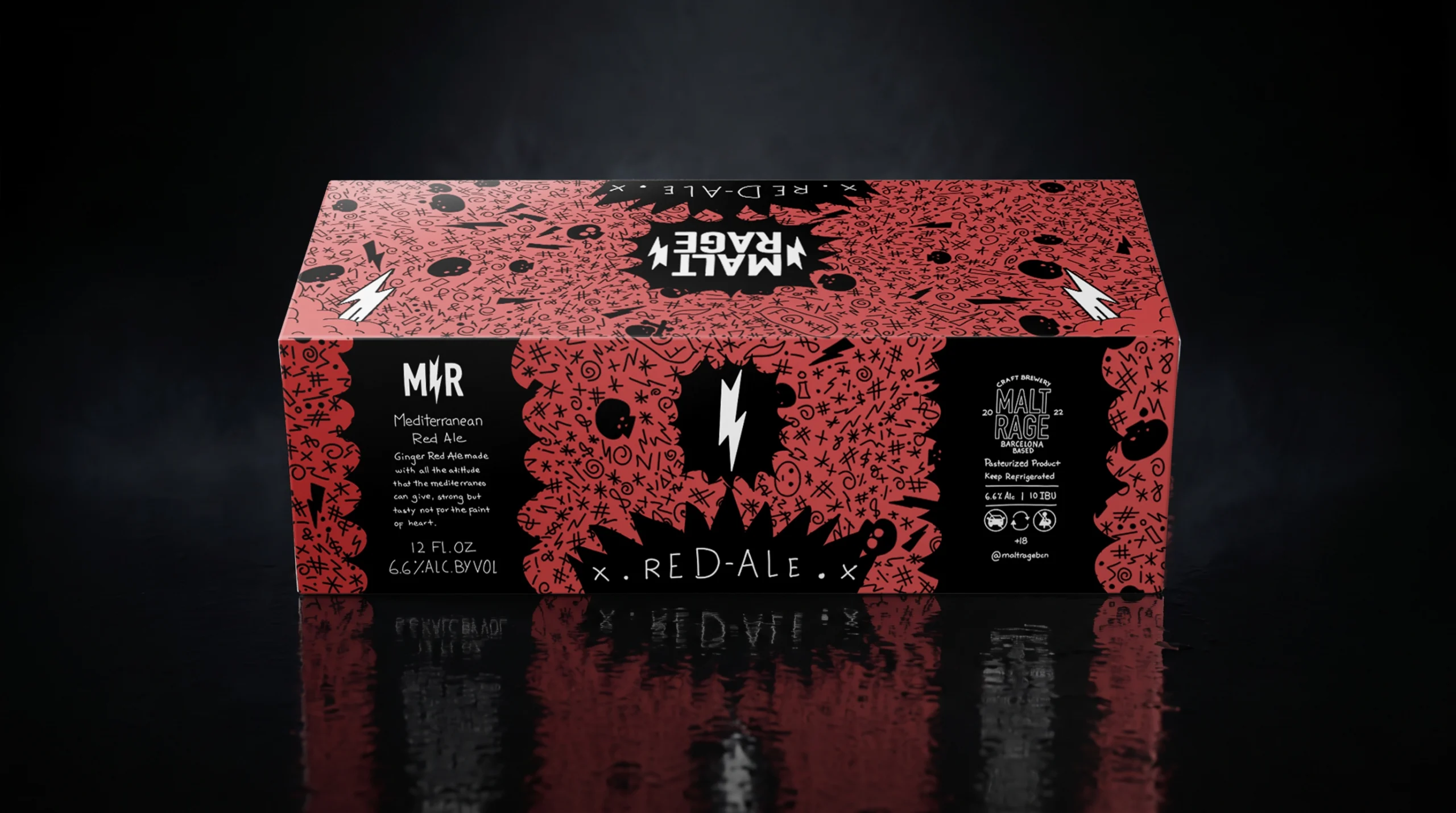 Malt Rage 12 Pack faideas back view