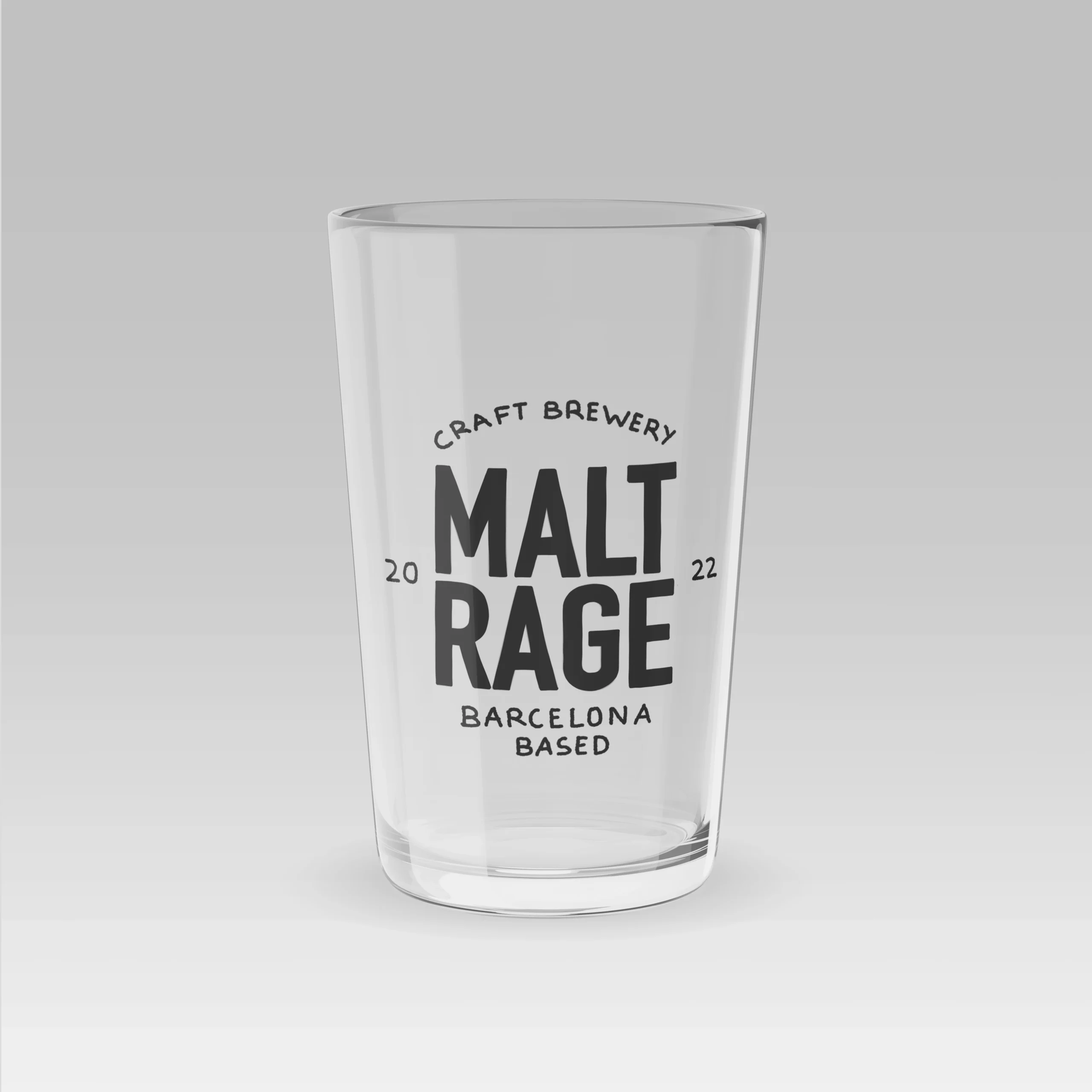 Malt Rage glass beer