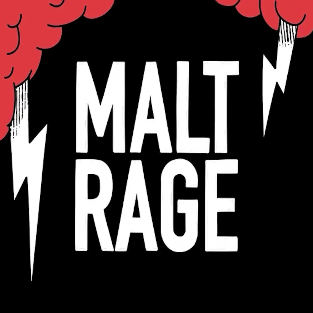 Malt Rage logo lighting