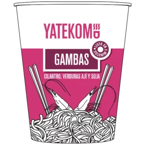 yatekomo front view noodle cup